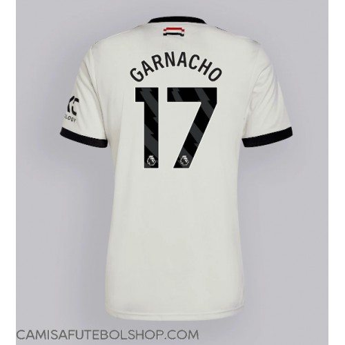 Camisa de time de futebol Manchester United Alejandro Garnacho #17 Replicas 3º Equipamento 2024-25 Manga Curta